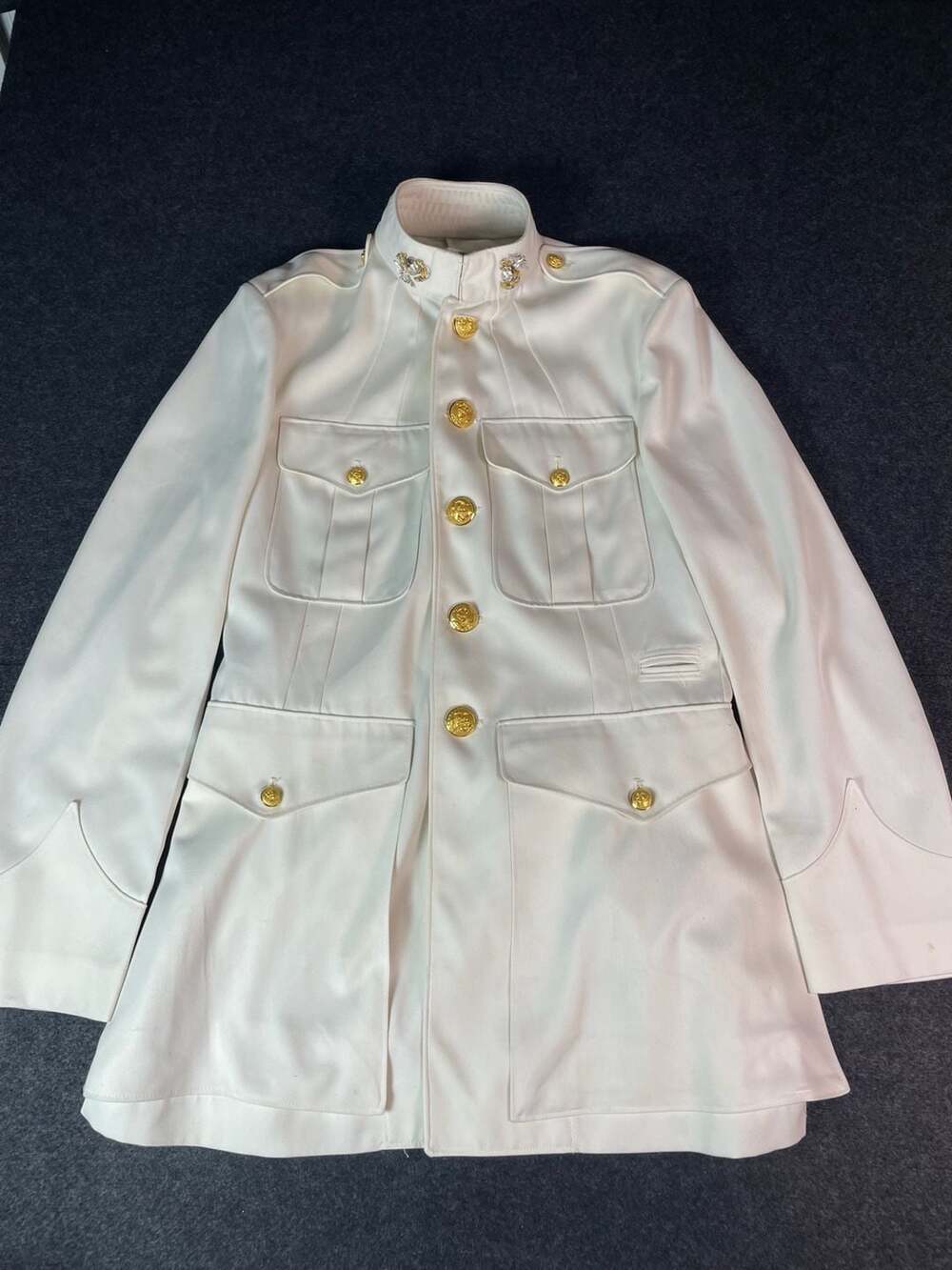 Saco Uniforms USMC Dress White Uniform Set Size 42 Long